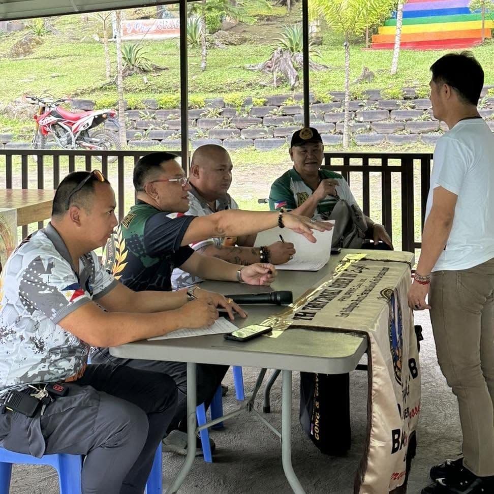An applicant facing the officers’ panel for his interview